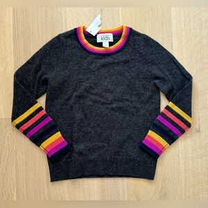 NWT AUTUMN CASHMERE Grey Wool Sweater - Girls Size 6 Years